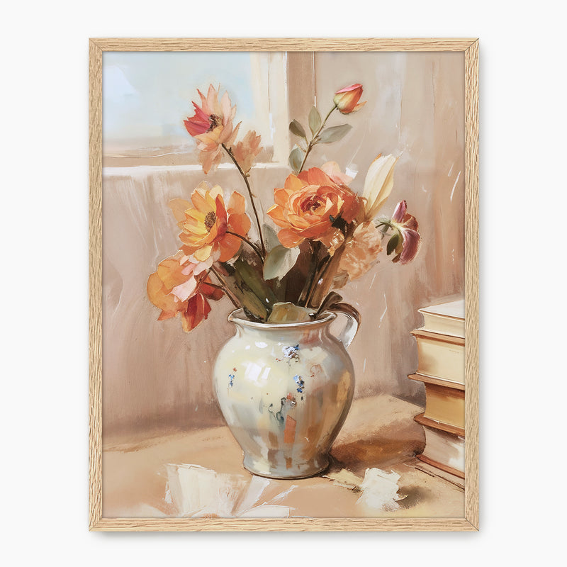 Rustic Fall Bouquet Painting - Sage and Rose Prints