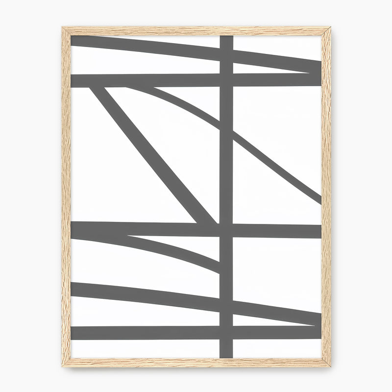 Minimalist Dove Grey Print - Sage and Rose Prints