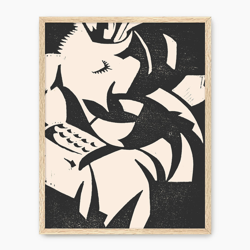 Black and White Geometric Print No2 - Sage and Rose Prints