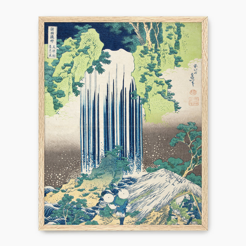 Wabi Sabi Waterfall in Royal Blue and Green - Sage and Rose Prints