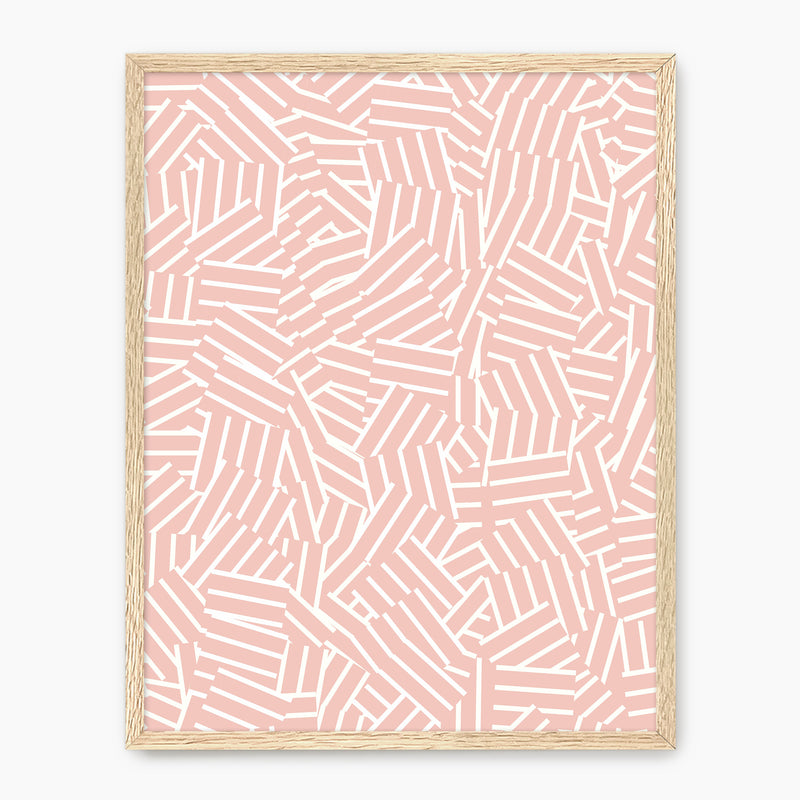 Maximalist Hash Pattern Print - Sage and Rose Prints