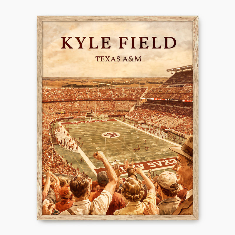 Kyle Field - Vintage Sports Poster