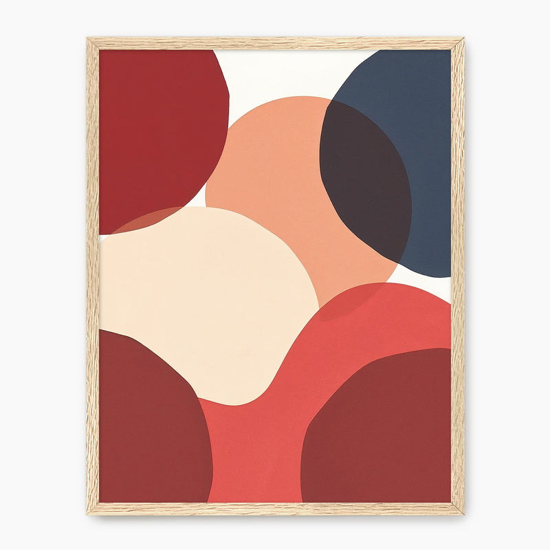 Deep Red Modern Print - Sage and Rose Prints