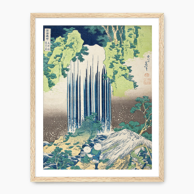 Wabi Sabi Waterfall in Royal Blue and Green - Sage and Rose Prints