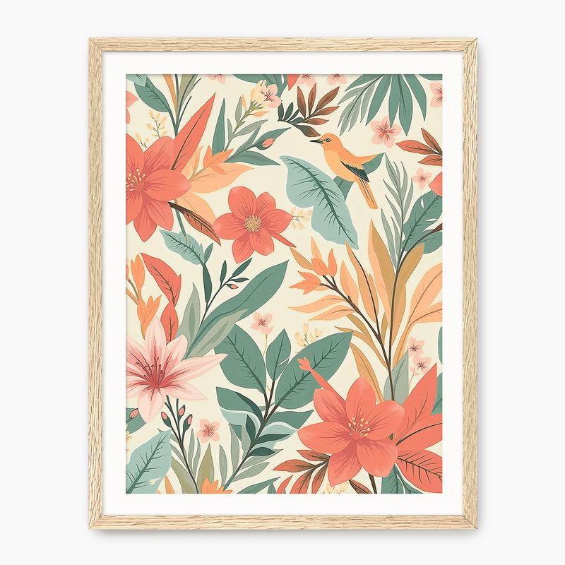 Bright Tropical Deco Prints - Sage and Rose Prints