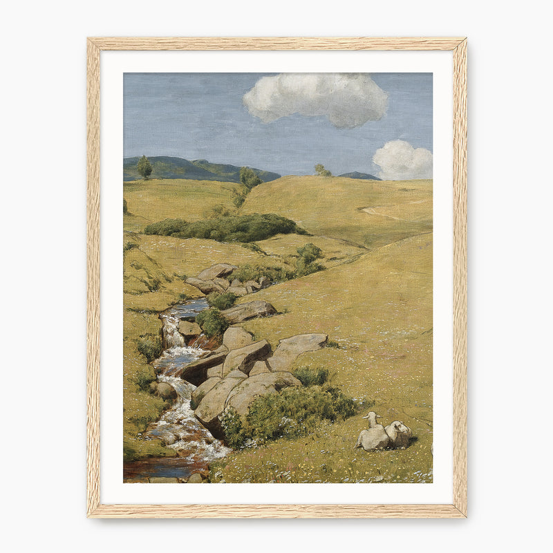 Sunny Meadow Pasture Print - Sage and Rose Prints