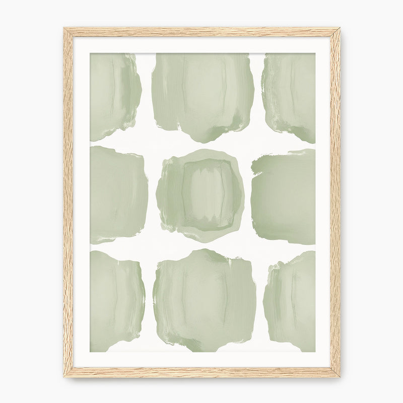 Misty Sage Pattern Print - Sage and Rose Prints