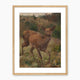 The Red Deer Impressionist Painting - Sage and Rose Prints