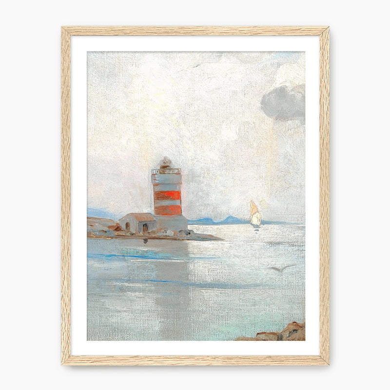 Vintage Lighthouse Wall Art - Sage and Rose Prints