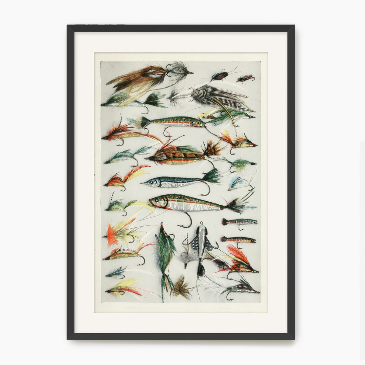 Vintage Fishing Lures Art Print - Sage and Rose Prints