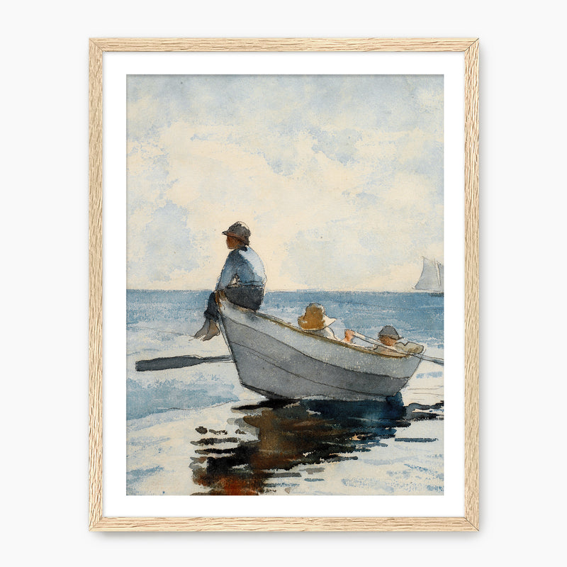 Meditative Ocean Scene No1 - Sage and Rose Prints