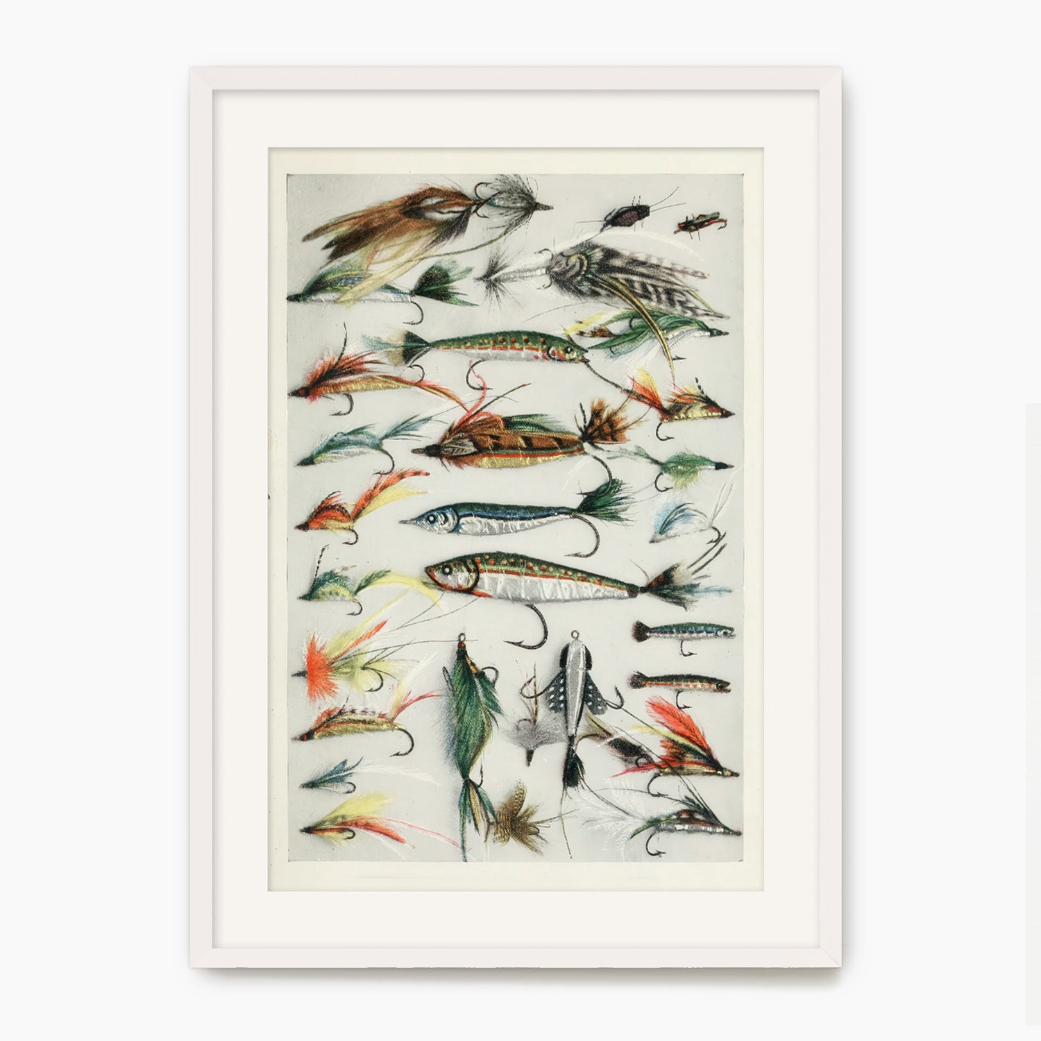 Vintage Fishing Lures Art Print - Sage and Rose Prints