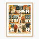 Cozy Fall Village Folk Fall Art Print - Sage and Rose Prints