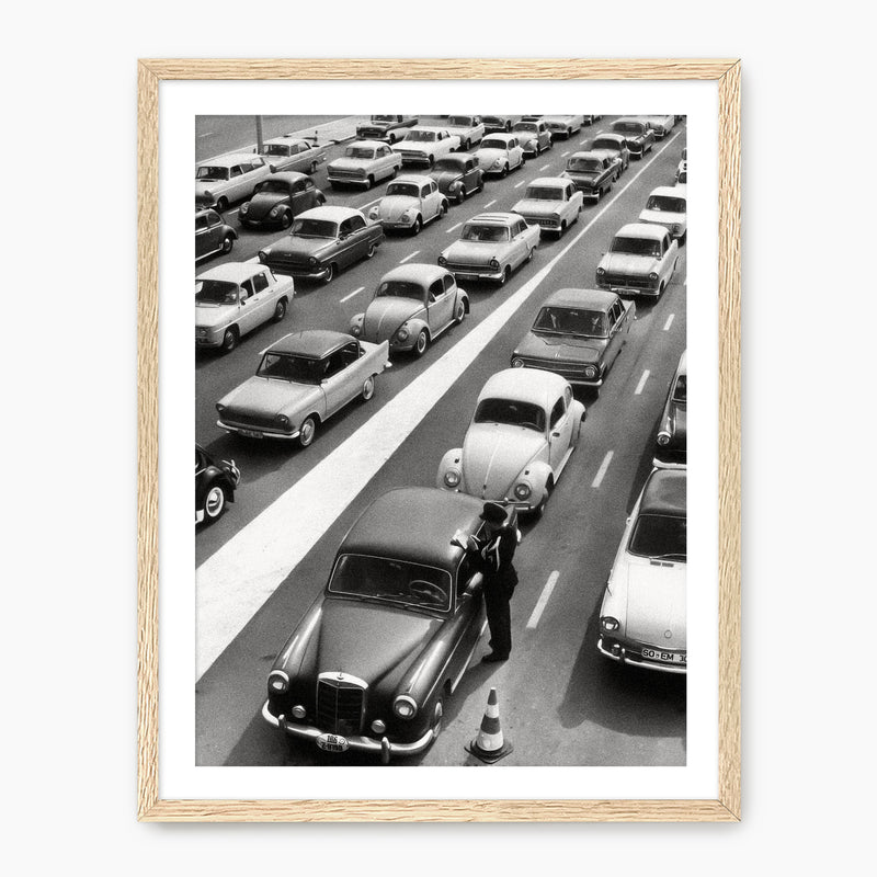 Classic Cars Black and White Photo No1 - Sage and Rose Prints