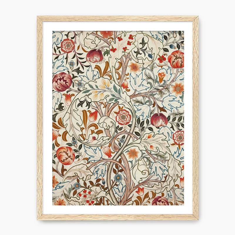 Burgundy and Sage Art Deco Print - Sage and Rose Prints