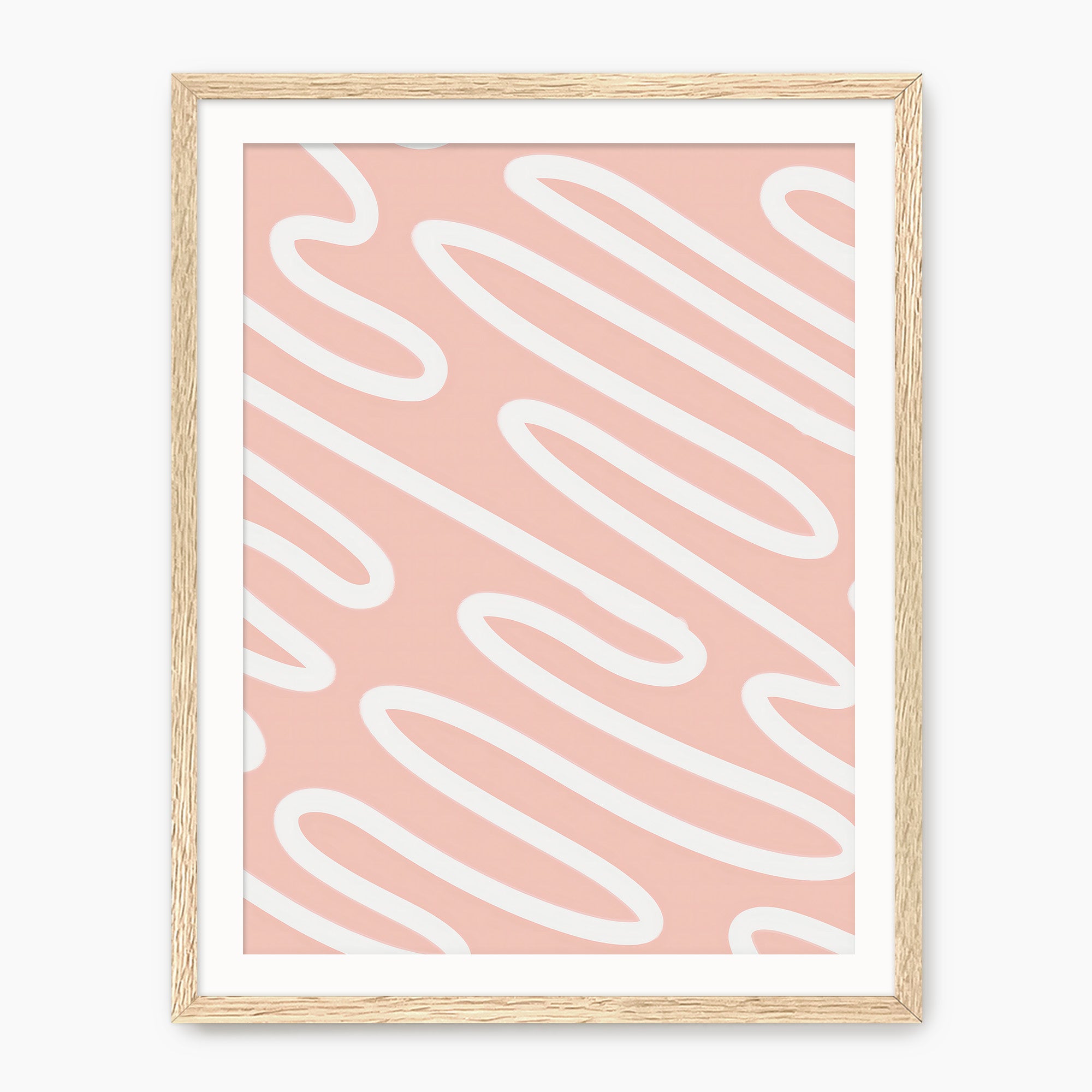 Pink Organic Line Art Print - Sage and Rose Prints