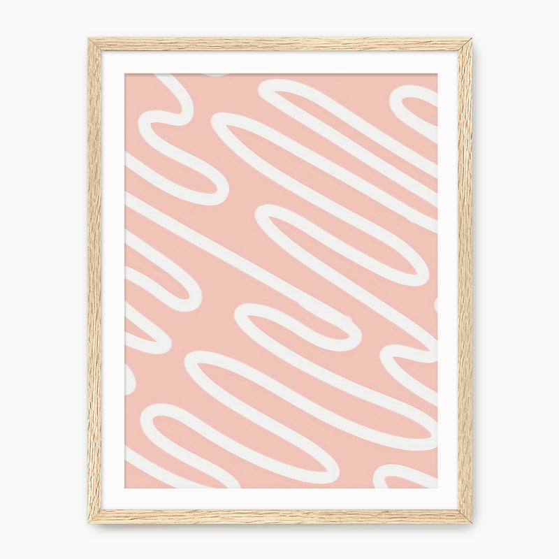 Pink Organic Line Art Print - Sage and Rose Prints