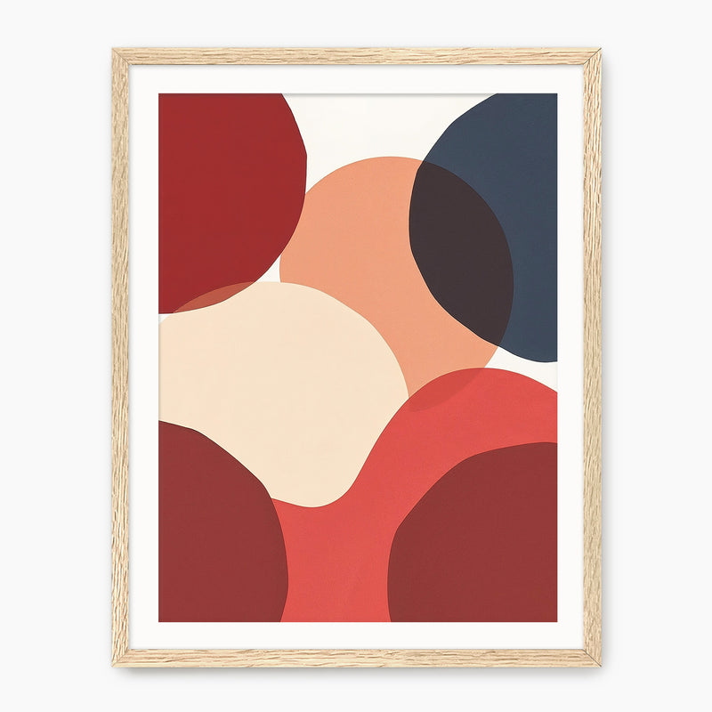 Deep Red Modern Print - Sage and Rose Prints