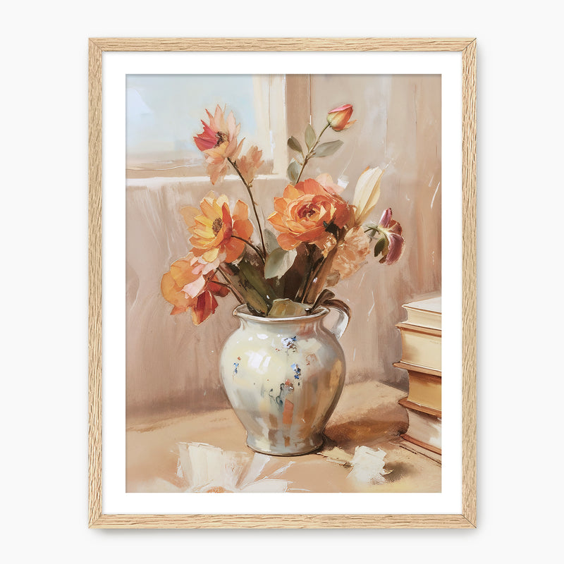 Rustic Fall Bouquet Painting - Sage and Rose Prints