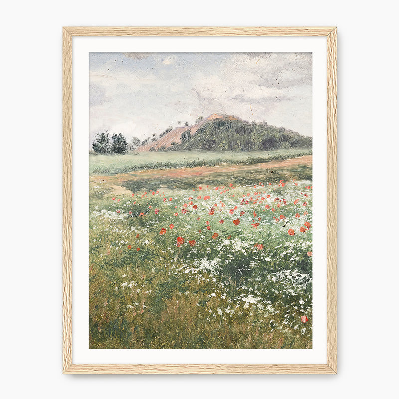 Floral Meadow Print - Sage and Rose Prints