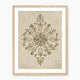 Geometric Flower Motif Watercolor - Sage and Rose Prints