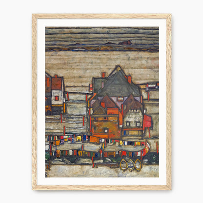 Geometric Grid Urban Landscape Print - Sage and Rose Prints