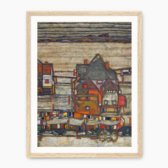 Geometric Grid Urban Landscape Print - Sage and Rose Prints