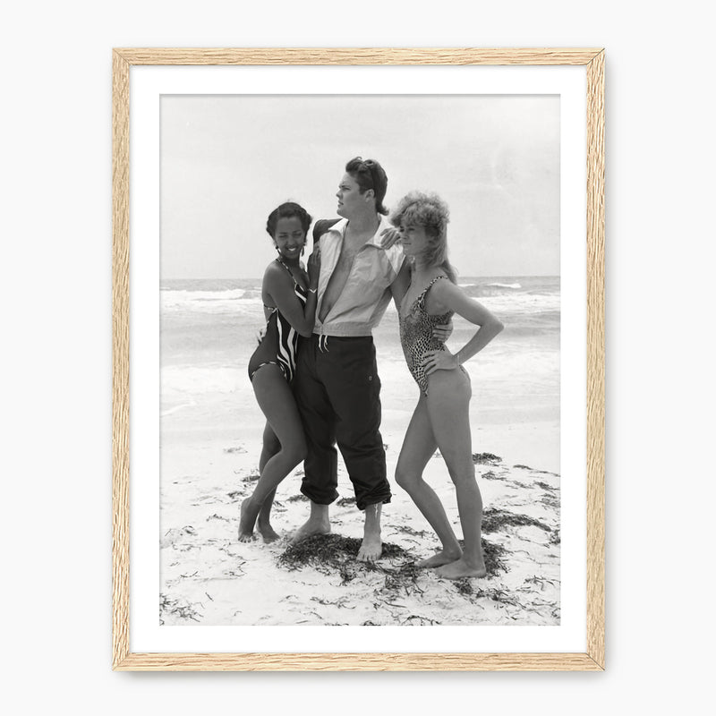Monochrome Vintage Beach Photo - Sage and Rose Prints