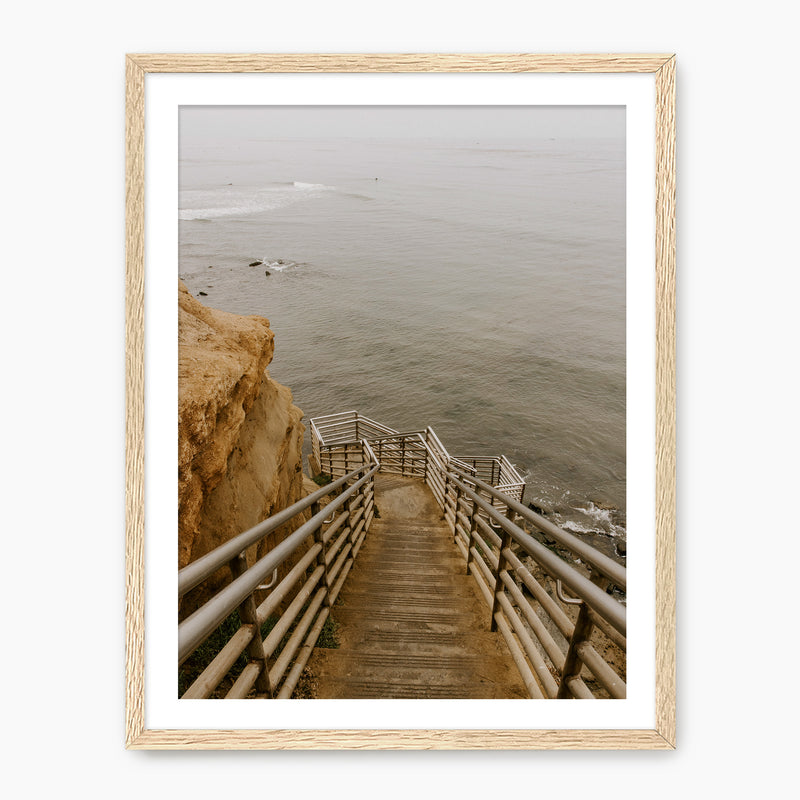 Staircase to Sea - Sage and Rose Prints