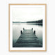 Black and White Moody Lake Photo - Sage and Rose Prints