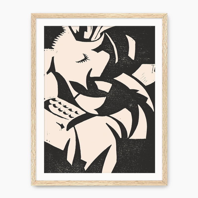 Black and White Geometric Print No2 - Sage and Rose Prints