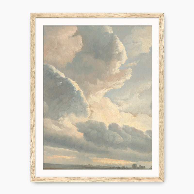 Muted Pink and Grey Clouds Print - Sage and Rose Prints