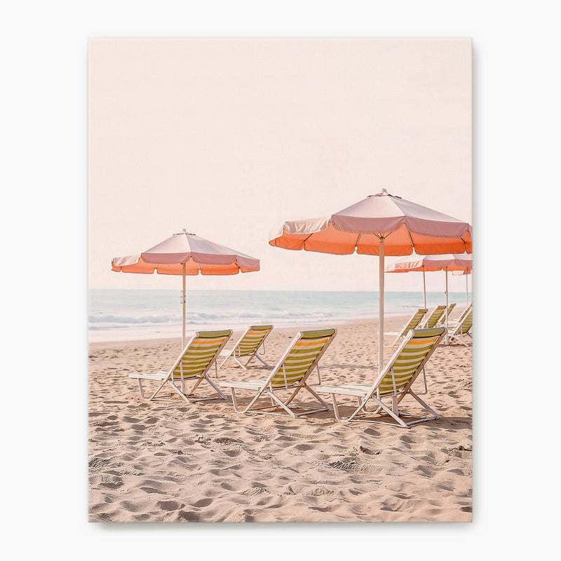 Retro Sepia Beach Umbrellas - Sage and Rose Prints