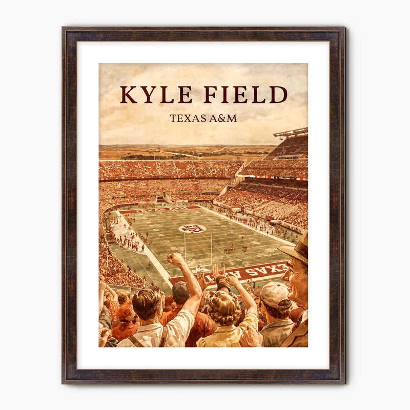 Kyle Field - Vintage Sports Poster