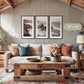 Oregon Coast Art Triptych - Sage and Rose Prints