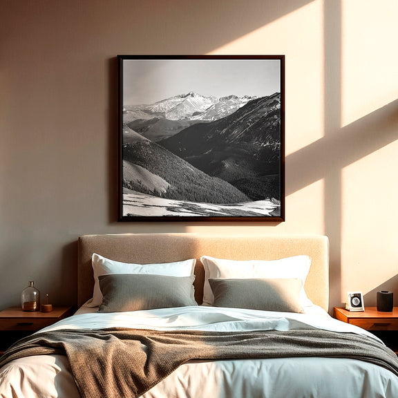 AK-18 Historic Ansel Adams Black And White Landscape Photo - Sage and Rose Prints
