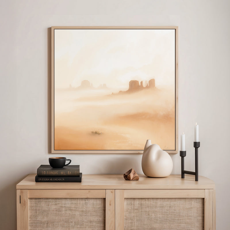Muted Abstract Desert Landscape - Sage and Rose Prints