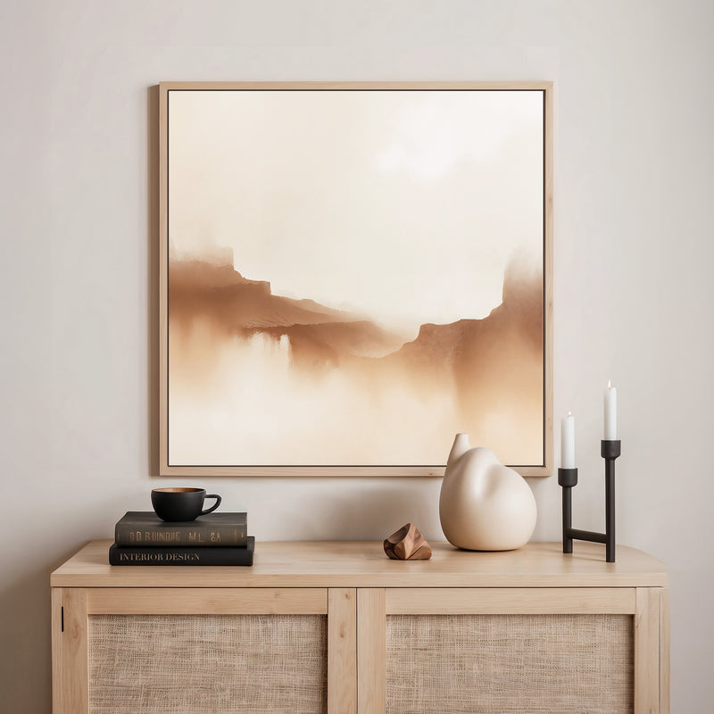 Minimalist Desert Mountains - Sage and Rose Prints