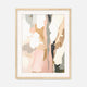 Soft Pink and Gray Abstract Art - Sage and Rose Prints