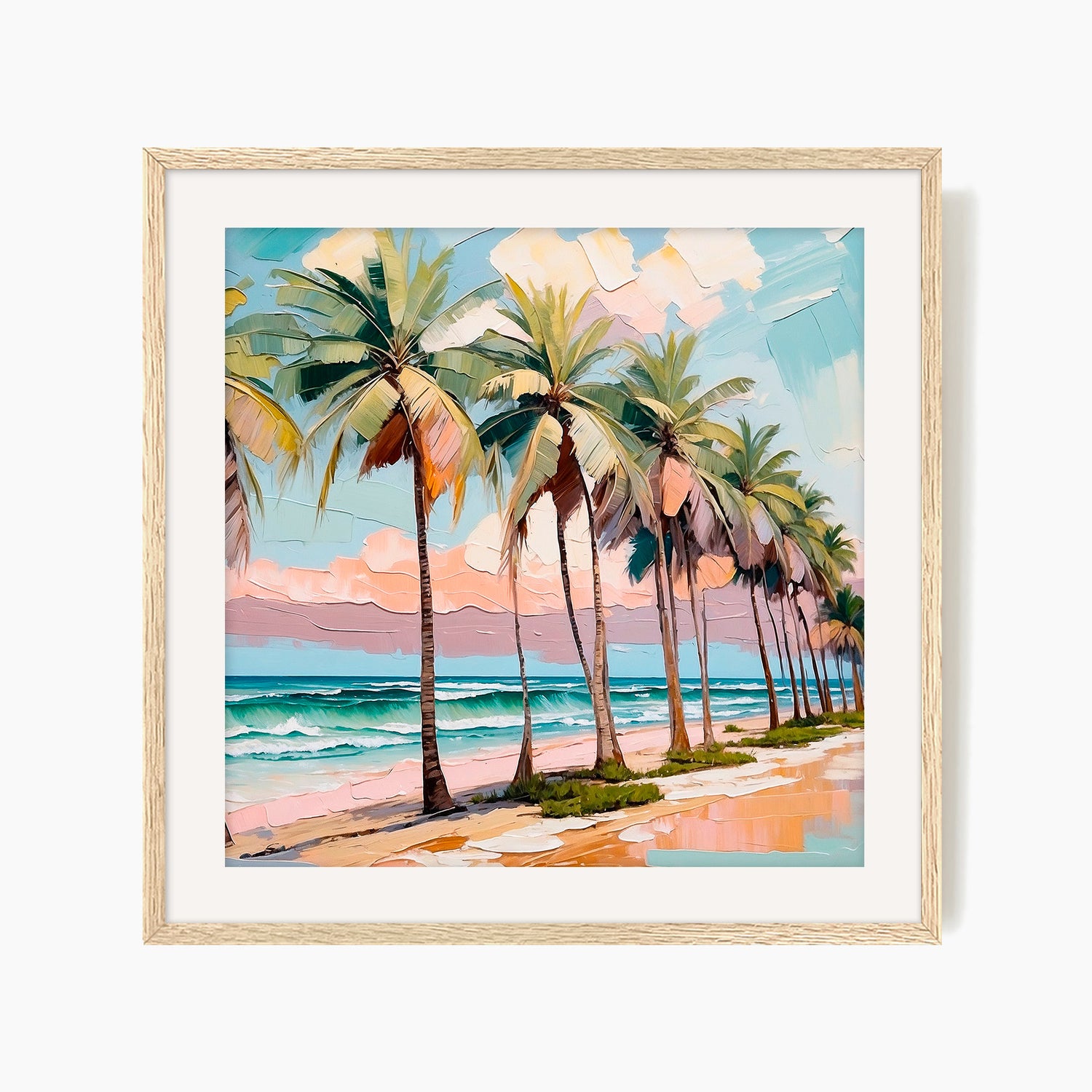 Tropical Palm Trees Square Print - Sage and Rose Prints