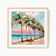 Tropical Palm Trees Square Print