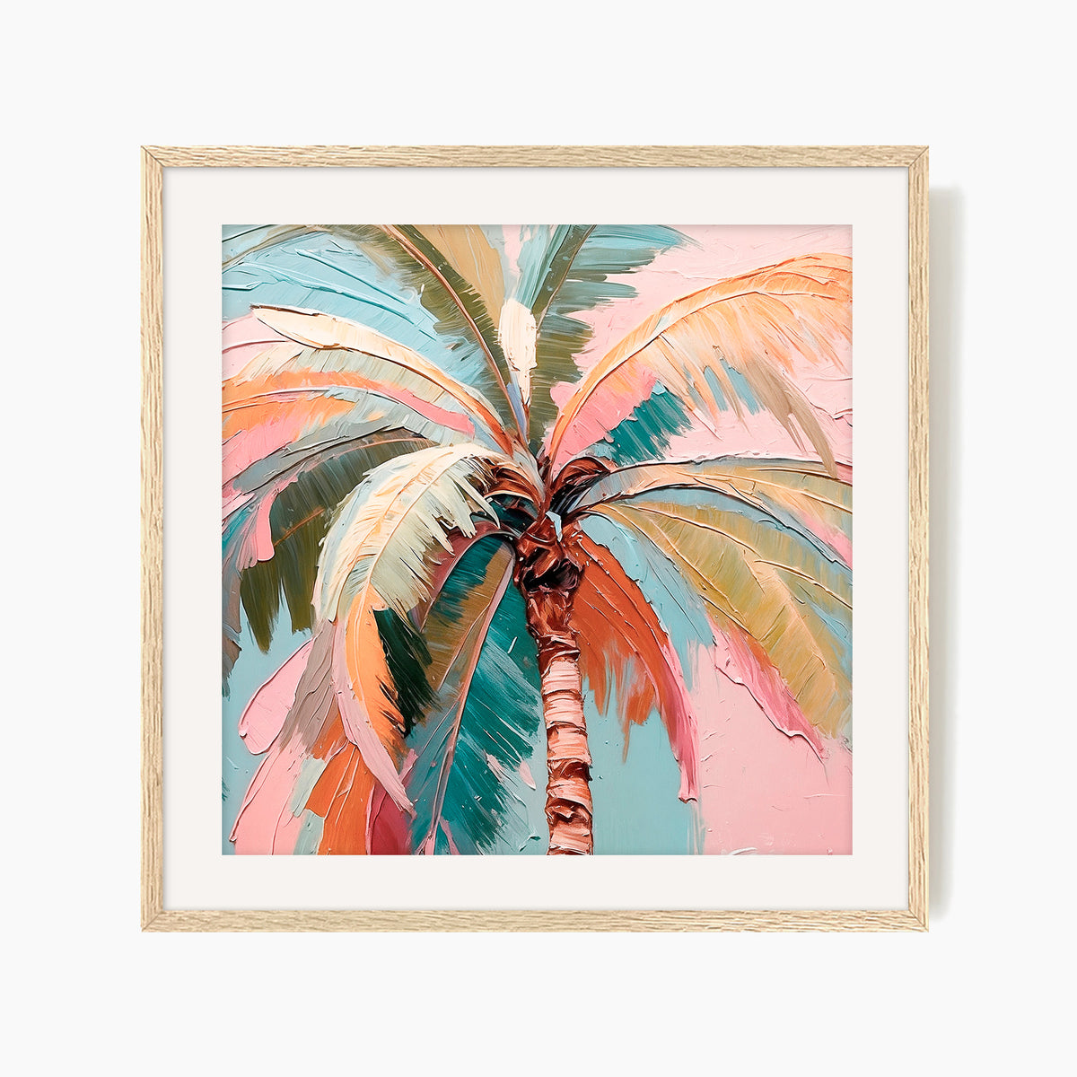 Tropical Palm Square Art Print - Sage and Rose Prints