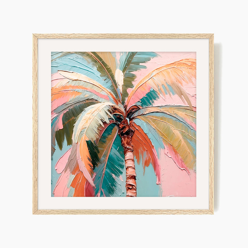 Tropical Palm Square Art Print