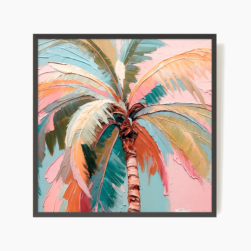 Tropical Palm Square Art Print