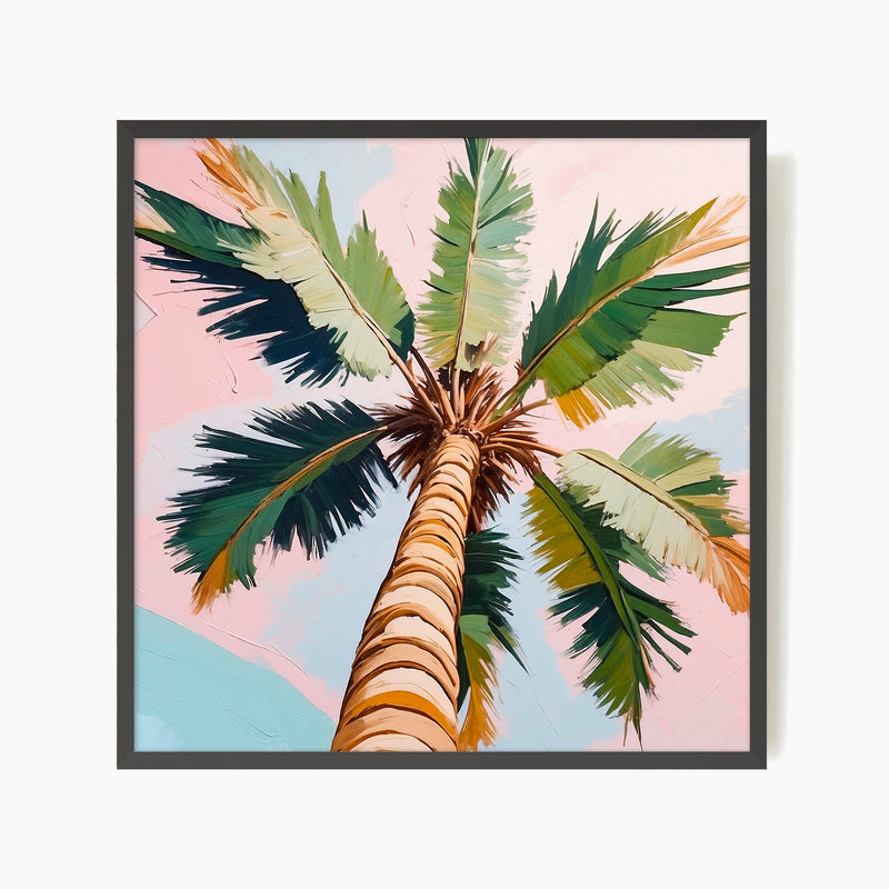 Under the Palm Tropical Square Art