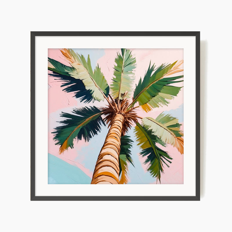 Under the Palm Tropical Square Art