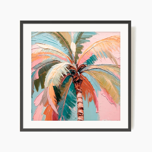 Tropical Palm Square Art Print - Sage and Rose Prints
