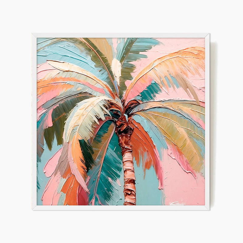 Tropical Palm Square Art Print