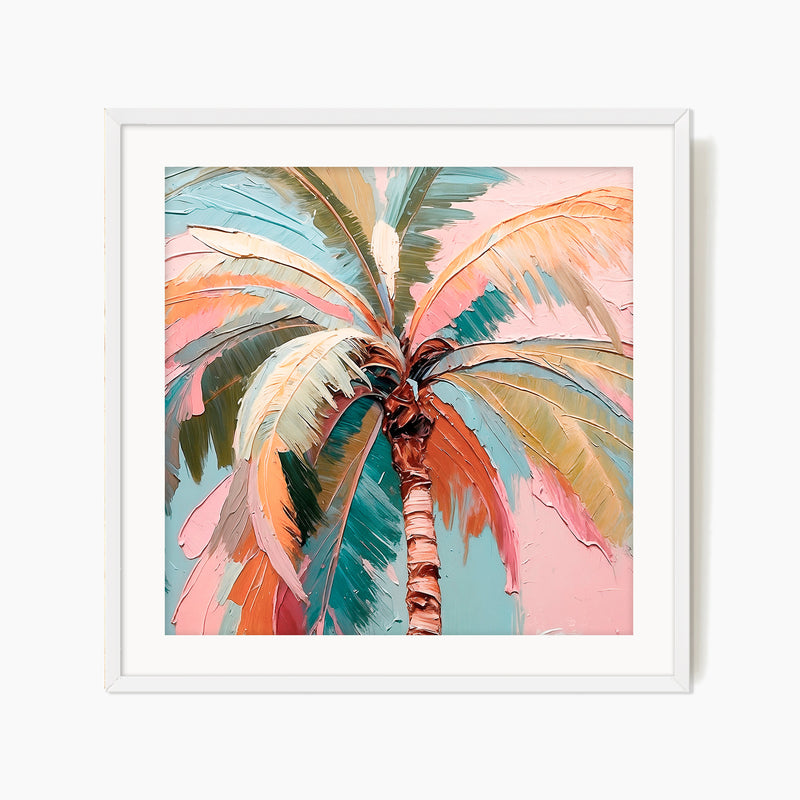 Tropical Palm Square Art Print