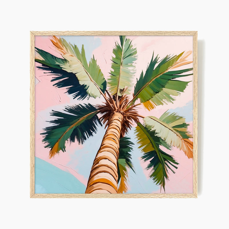 Under the Palm Tropical Square Art